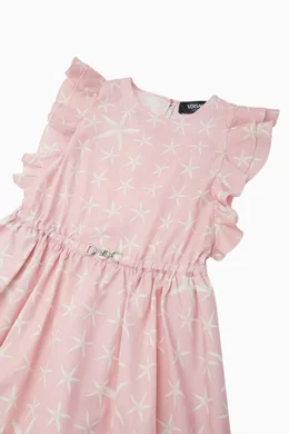 Buy Versace Multicolour Stella Marina Dress in Cotton For Girls Online Ounass UAE