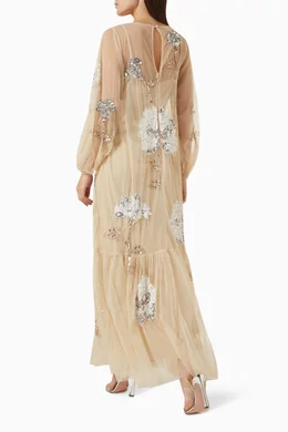 Embellished trapeze dress outlet