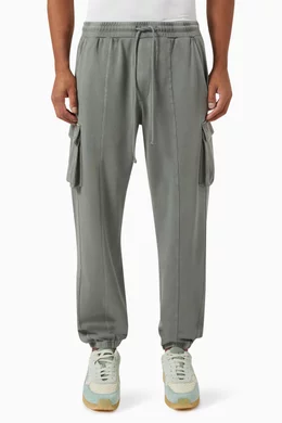 Buy Kith Grey Bleecker II Sweatpants in Interlock Fabric For Men Online Ounass UAE