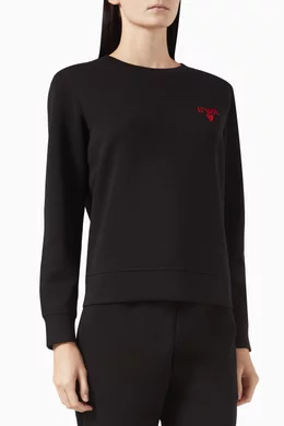 Emporio armani logo sweatshirt outlet