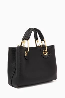 Buy Emporio Armani Black Extra Small Logo Tote Bag For Women Online Ounass UAE