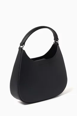 Buy Emporio Armani Black Small Shoulder Bag in Grained Leather For Women Online Ounass UAE