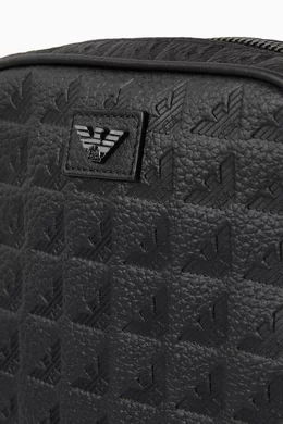 Buy Emporio Armani Black Tech Crossbody Bag in Leather For Men Online Ounass UAE