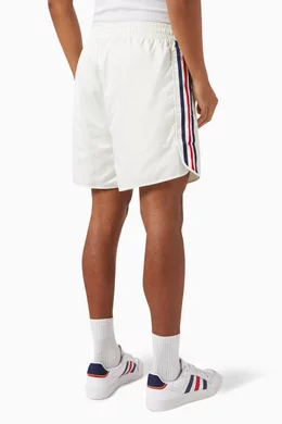 Striped adidas shorts top
