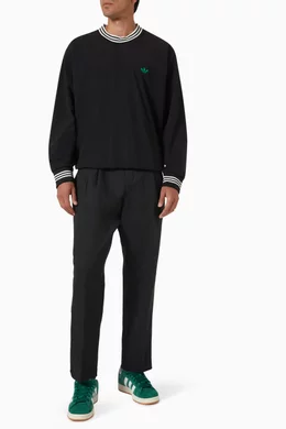 Buy adidas Black Rolling Links Crewneck Sweatshirt For Men