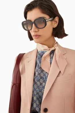 Gucci oversized round acetate sunglasses store