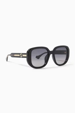 Gucci oversized round acetate sunglasses shop