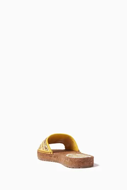 Yellow espadrille sandals top