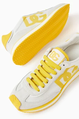 Yellow mesh sneakers cheap