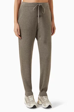 Waffle knit joggers womens clearance