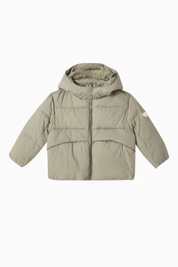 Emporio armani eagle print down padded jacket shop