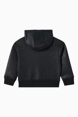 Emporio armani grey all over logo sweatshirt cheap
