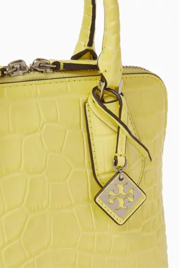 Yellow tory burch purse store