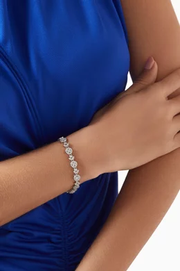 Buy KHAILO SILVER Silver Stone Love Bracelet in Sterling Silver For Women Online Ounass UAE