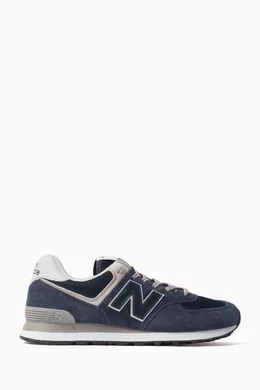 Buy New Balance Blue 574 Core Sneakers in Suede Mesh For Men Online Ounass UAE