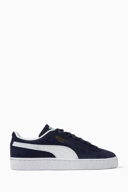 Buy Puma Black Suede Classic Sneakers in Suede For Boys Online Ounass UAE