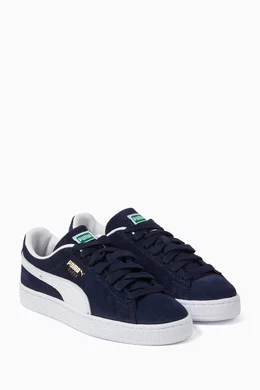 Buy Puma Black Suede Classic Sneakers in Suede For Boys Online Ounass UAE