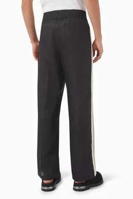 Buy Palm Angels Grey Classic Logo Trackpants in Linen For Men Online Ounass UAE