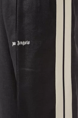 Palm angels track pants black white deals