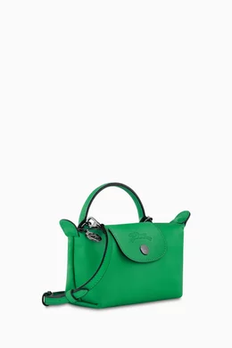 Buy Longchamp Green Mini Le Pliage Xtra Handbag in Leather For Women Online Ounass UAE