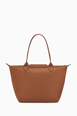 Buy Longchamp Brown Medium Le Pliage Xtra Bag in Leather For Women Online Ounass UAE