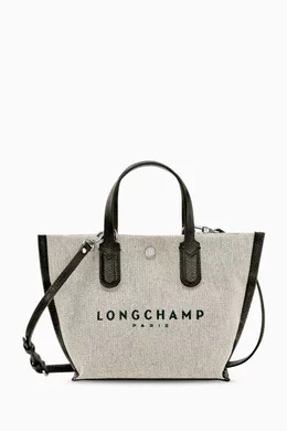 Buy Longchamp White XS Essential Tote Bag in Canvas For Women Online Ounass UAE