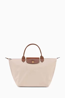 Buy Longchamp Neutral Medium Le Pliage Original Bag in Canvas For Women Online Ounass UAE