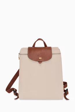 Buy Longchamp Neutral Medium Le Pliage Original Backpack in Canvas For Women Online Ounass UAE