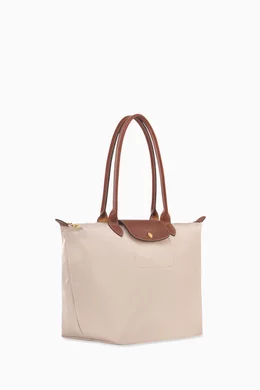 Longchamp beige tote bag hot sale