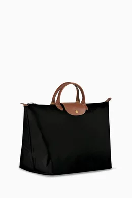 Buy Longchamp Black Small Le Pliage Original Travel Bag in Canvas For Women Online Ounass UAE