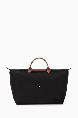 Longchamp black medium shop