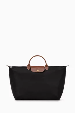 Longchamp medium tote black cheap