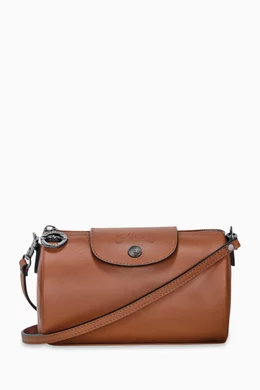Buy Longchamp Brown Mini Le Pliage Xtra Crossbody Bag in Leather For Women Online Ounass UAE