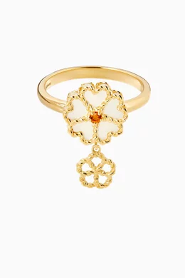 Citrine mothers ring sales