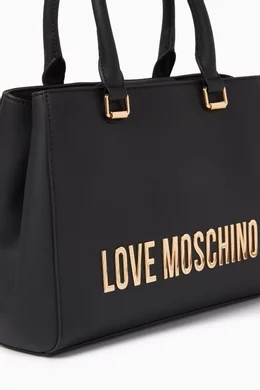 Buy Love Moschino Black Bold Love Shoulder Bag in Faux Leather For Women Online Ounass UAE