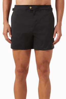 Buy TOM FORD Black Swim Shorts in Nylon For Men Online