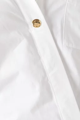 Buy Jacquemus White La Robe Chemise Shirt Dress in Cotton