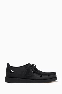 Buy Kith Black x Clarks Originals Brixham Sandals in Leather For Men Online Ounass UAE