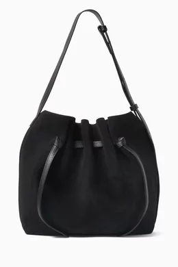 Suede bucket bag online