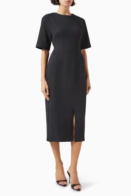 Structured midi dress top