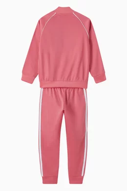 Buy adidas Pink Graphic Tracksuit in Recycled Polyester For Girls Online Ounass UAE