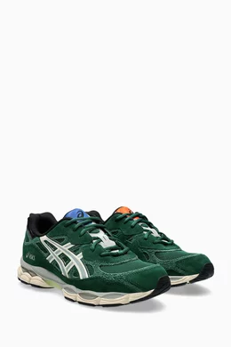Buy Asics Green Ballaholic Gel-NYC Sneakers in Mesh For Men Online