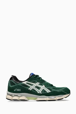 Buy Asics Green Ballaholic Gel-NYC Sneakers in Mesh For Men Online