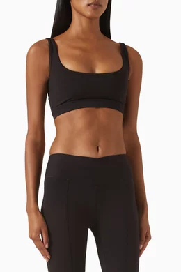 Buy The Giving Movement Black Multi Strap Back Sports Bra in Softskin100 For Women Online Ounass UAE
