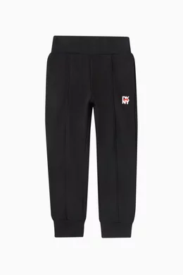 Buy DKNY Black I Heart DKNY Sweatpants in Cotton For Girls Online Ounass UAE