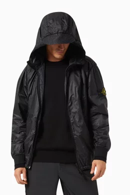 Buy Stone Island Black Packable Jacket in Nylon For Men Online Ounass UAE