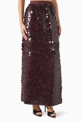 Embellished maxi skirt top