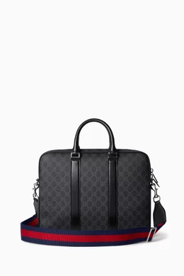Buy Gucci Black GG Briefcase in Supreme Canvas For Women Online Ounass UAE