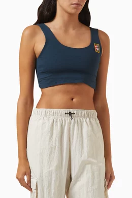 Buy Nike Blue Logo Sports Bra For Women Online Ounass UAE
