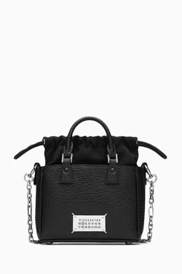 ★MAISON MARGIELA★送料込★大人気★5AC Tote Horizontal Black Maison Margiela 5AC TOTE HORIZONTAL（ショルダーバッグ